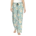 thumbnail image 2 of Goofa Floral Daisy Printed Soft Pajama Pants for Women, Wide Leg Comfy Casual Lounge Yoga Pants-Large, 2 of 9