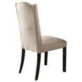 thumbnail image 4 of Beige Linen Upholstered Side Chairs Set of 2 with Tufted Back for Dining Room Use, 4 of 4