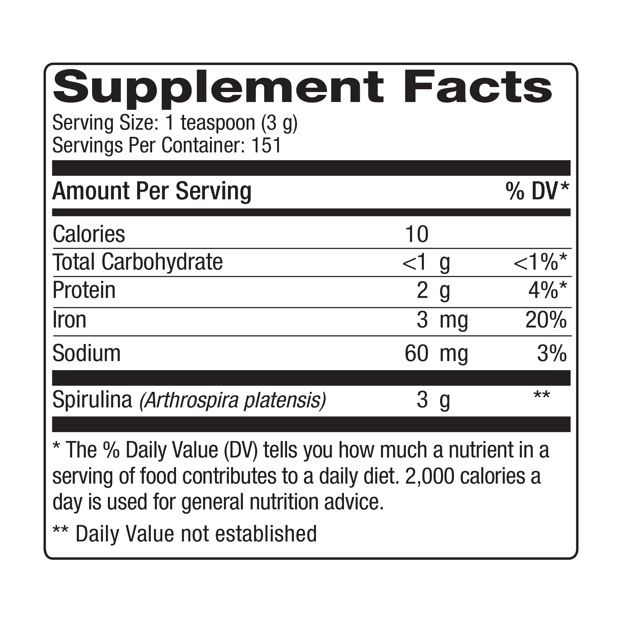 Spirulina Nutrition Chart Besto Blog Spirulina Nutrition Chart Besto Blog