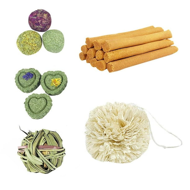 Juego De Juguetes Para Masticar Conejito De 13 Uds., Rama De Árbol Natural, Aperitivos Para Mascotas, Juguetes Para Masticar Mascotas Para Conejos, Hámsteres, Loros, Chinchillas Monstrate PT000756-00