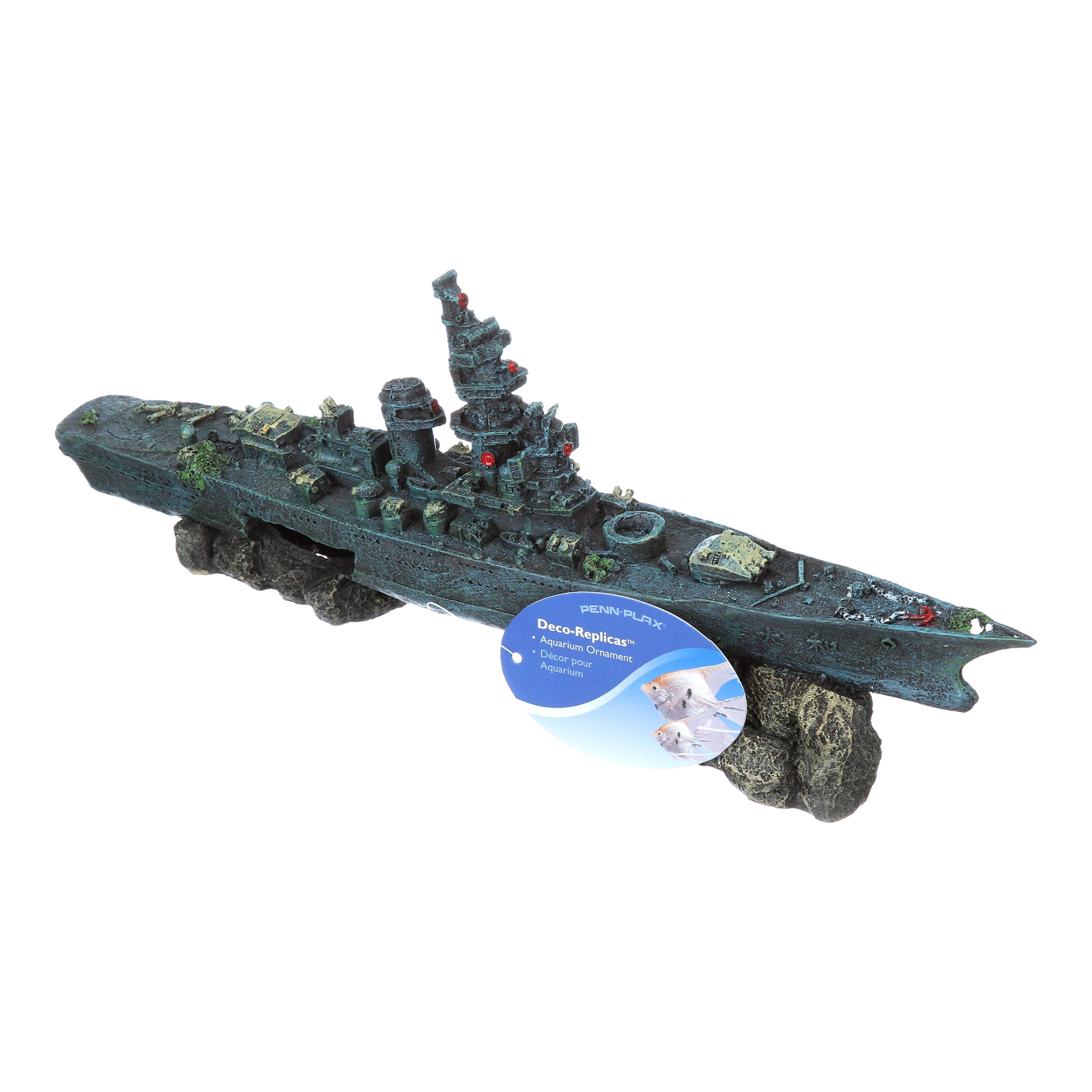 battleship aquarium decoration