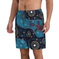 thumbnail image 2 of Kll Bohemian Turtle Men'S Casual Summer Beach Shorts Hawaiian Shorts With Pockets-Medium, 2 of 9