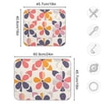 thumbnail image 4 of Yayeee Dish Drying Mat for Kitchen Counter 16"x18" Microfiber Absorbent Pad, Purple Retro Flower, 4 of 7
