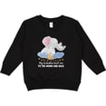 thumbnail image 2 of Inktastic My Grandma Loves Me to the Moon and Back Elephant Family Toddler Sweatshirt, 2 of 4