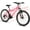 Pink, variant on Ecarpat Womens Mountain Bike 26 inch, 21 Speed Disc Brake, Carbon Steel Frame, White