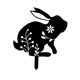 thumbnail image 3 of Conejo decorativo silueta estaca jardín Animal estatua silueta patrón Pascua Estilo A Sharpla estacas de conejo, 3 of 8
