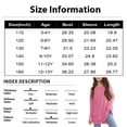 thumbnail image 3 of Tunic Top for Girls Fashion Long Sleeve Shirt with Thumb Hole Loose Tshirt Crew Neck Fall Blouse Teen Girl Clothes Purple 130, 3 of 7