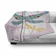 thumbnail image 3 of Dragonfly Soft Flannel Fleece Throw Blanket, Vibrant Dragonfly Kids in Various Color Tones Wildlife Graphic Artwork, Cozy Plush for Indoor and Outdoor Use, 50" x 70", Multicolor, by Ambesonne, 3 of 6