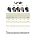 thumbnail image 2 of Asyoly Women Corduroy Plaid Shirt Jacket Long Sleeve Button Down Color Block Shacket Jacket Boyfriend Oversized Coat Casual Tops With Pockets, 2 of 7