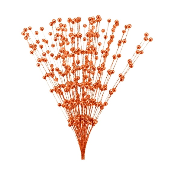 Artificial Christmas Decoration,1Pack Christmas Glitter Berries Stem,16.93 inches Artificial Christmas Pick, for Christmas Tree Ornaments, DIY Xmas Wreath, Crafts, Holiday Home Decor
