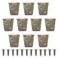 thumbnail image 1 of Durable Wooden Box Hinges Sturdy Retro Design for DIY Projects, Drawing Boards, and Home Decoration 10 Sets, 1 of 3
