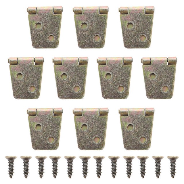 Durable Wooden Box Hinges Sturdy Retro Design for DIY Projects, Drawing Boards, and Home Decoration 10 Sets