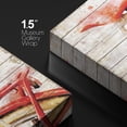 thumbnail image 4 of wall26 Canvas Print Wall Art Faded Red Bike on White Wood Panels Transportation Cityscape Mixed Media Modern Art Rustic Scenic Relax/Calm Ultra for Living Room, Bedroom, Office - 16"x24", 4 of 5