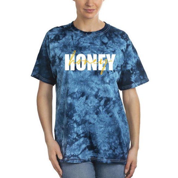Honey Honey Slogan Tie Dye Crystal Women -Image by Shutterstock, Female Medium