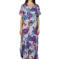 thumbnail image 5 of Bimba Women Long Kaftan Rayon Maxi Dress Smocked Back Caftan Gown Coverup, 5 of 7