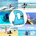 thumbnail image 4 of SHANNA Portable Inflatable Snorkel Vest Swimming Diving Life Jackets for Kids, Blue, 4 of 8