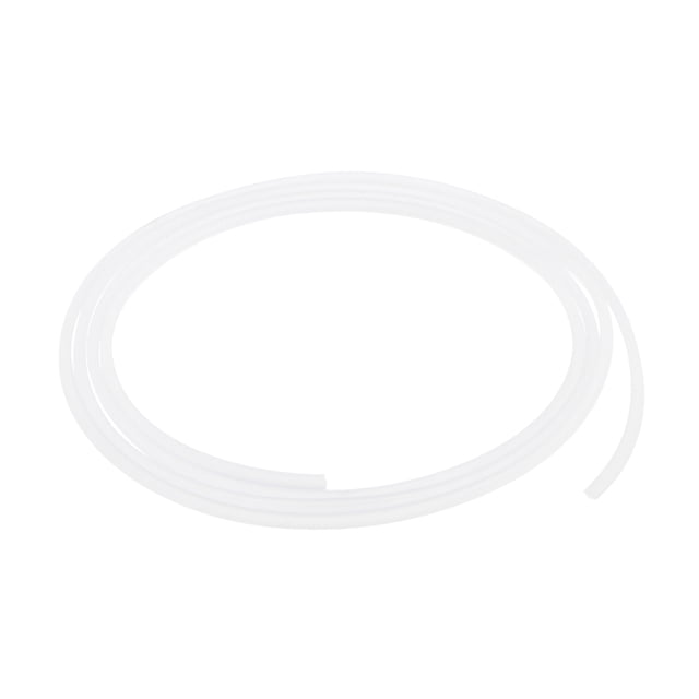 Flexible Sólido Silicona Tira 0.08"x0.08"x3.28 Pies Rectangular Sin Adhesivo Rollo para Puerta, Blanco