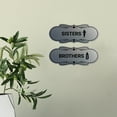 thumbnail image 3 of Signs ByLITA Designer Sisters and Brothers 2 Pack Restroom Sign (Ivory/Dark Brown) - Medium, 3 of 6