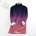 thumbnail image 5 of Breezora Thermal Lined Mock Neck Pullover Womens Winter Warmth Long Sleeve Casual Crew Sweatshirt Loungewear XXL Size Pink, 5 of 5