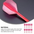 thumbnail image 3 of CTIRCHIU 10Pcs Red Plastic Dart Stems with Thread Shafts and Anti Fall Leaves for Competitive Darts, 3 of 8