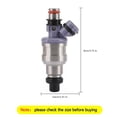 thumbnail image 3 of 1PCS Fuel Injectors 23250-50010 for 1990-1992 Lexus LS400 4.0L V8, 3 of 8