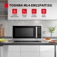 thumbnail image 2 of Horno microondas TOSHIBA ML4-EM22PAIT (SS) 2.2 pies cúbicos 1200W, 2 of 9