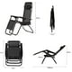 thumbnail image 3 of 2 Silla Camastro Plegable Gravedad 0 Reclinable Exteriores negro, 3 of 9