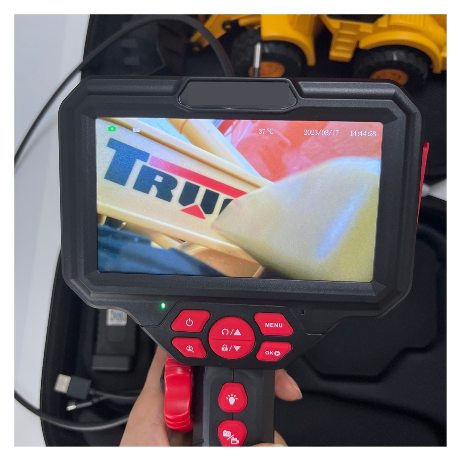 6.0mm 8.5mm 5inches Rotatable 360Degree Endoscope Mini Camera Borescope Waterproof LED Car Inspection Camera ,Stunning Clarity