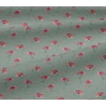 thumbnail image 5 of oneOone Viscose Jersey Dusty Green Fabric Flower Watercolor Sewing Craft Project Fabric Prints By Yard 60 Inche Wide, 5 of 5