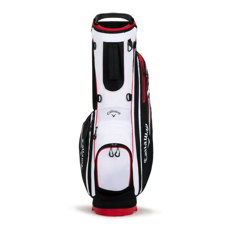 Callaway Chev Stand Golf Bag, Nylon White Black Fire Callaway Chev Stand Golf Bag, Nylon White Black Fire