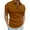 Orange, variant on Afdoent Mens Casual Polo Shirts Male Summer Solid Color Athletic Casual Style Zipper Lapel Short Sleeve Shirts For Men