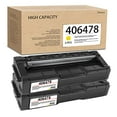 thumbnail image 2 of C310HA Yellow High Yield Toner 406478 - DRAWN 2pack Compatible C310HA Toner Cartridge Replacement for Ricoh Aficio SP C310 C310A C231SF C232SF C242SF C320DN Printer, C310HA (Up to, 2 of 6