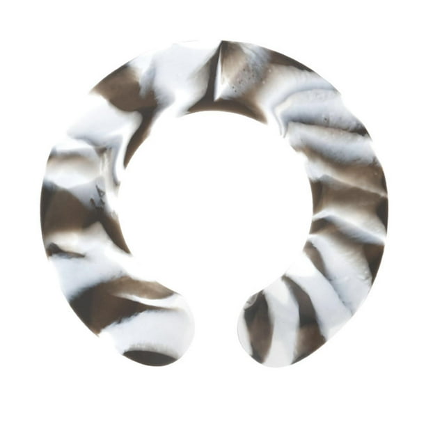 Collar de corte de silicona profesional ajustable impermeable protector de chal herramienta Marrón degradado