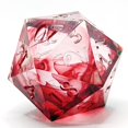 thumbnail image 4 of 7x Resina Polyedral Dados Cristal RPG de sangre Ángulo de sangre Dados Conjuntos Seda flotante roja para RPG RPG Dados Accesorios Números Yotijar Dados poliédricos, 4 of 5