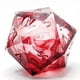 thumbnail image 4 of 7x Resina Polyedral Dados Cristal RPG de sangre Ángulo de sangre Dados Conjuntos Seda flotante roja para RPG RPG Dados Accesorios Números transparentes Hugo Dados poliédricos, 4 of 5