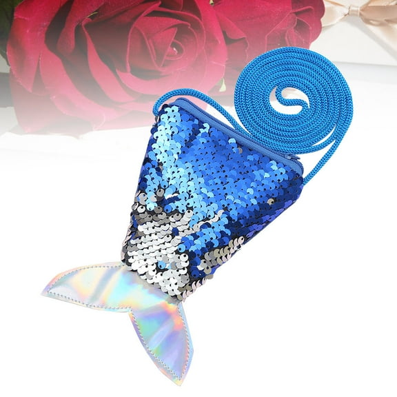 Masteelf Sequin Coin for Girls Women Purse Sequins Coin Purse Child Miss Blue