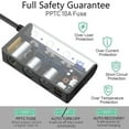 thumbnail image 4 of DC12V LED Car Cigarette Lighter Adapter Charger 3 Way 4 USB Plug Socket Splitter 180W Car Quick Charger Power, 4 of 10
