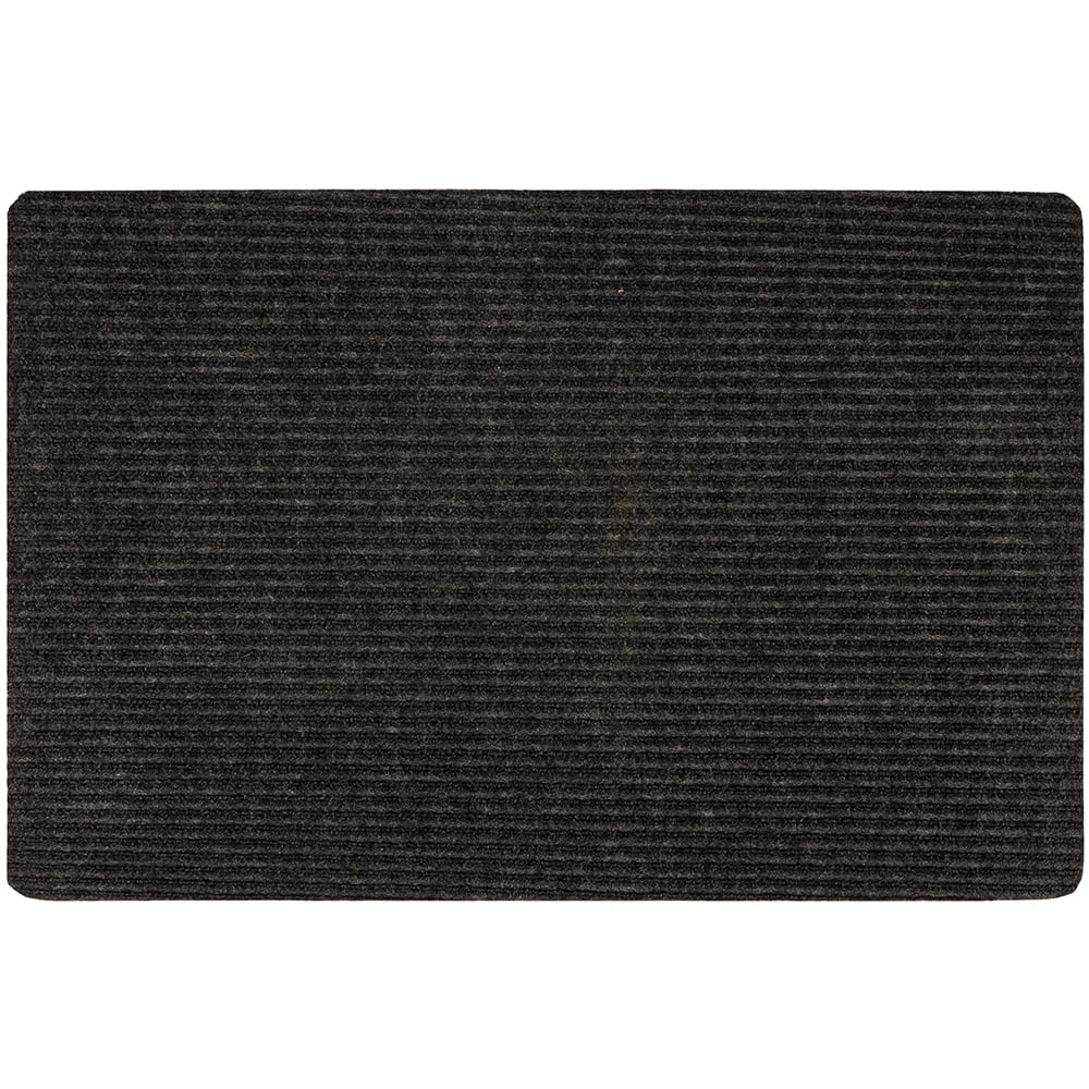 Mohawk Home All Purpose Polyester Ribbed Mat, Charcoal, 2' x 3