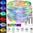 thumbnail image 2 of 100 LED 33ft /10M Strip Rope Light Tube String Outdoor Garden Party Decoration Lights, 2 of 11