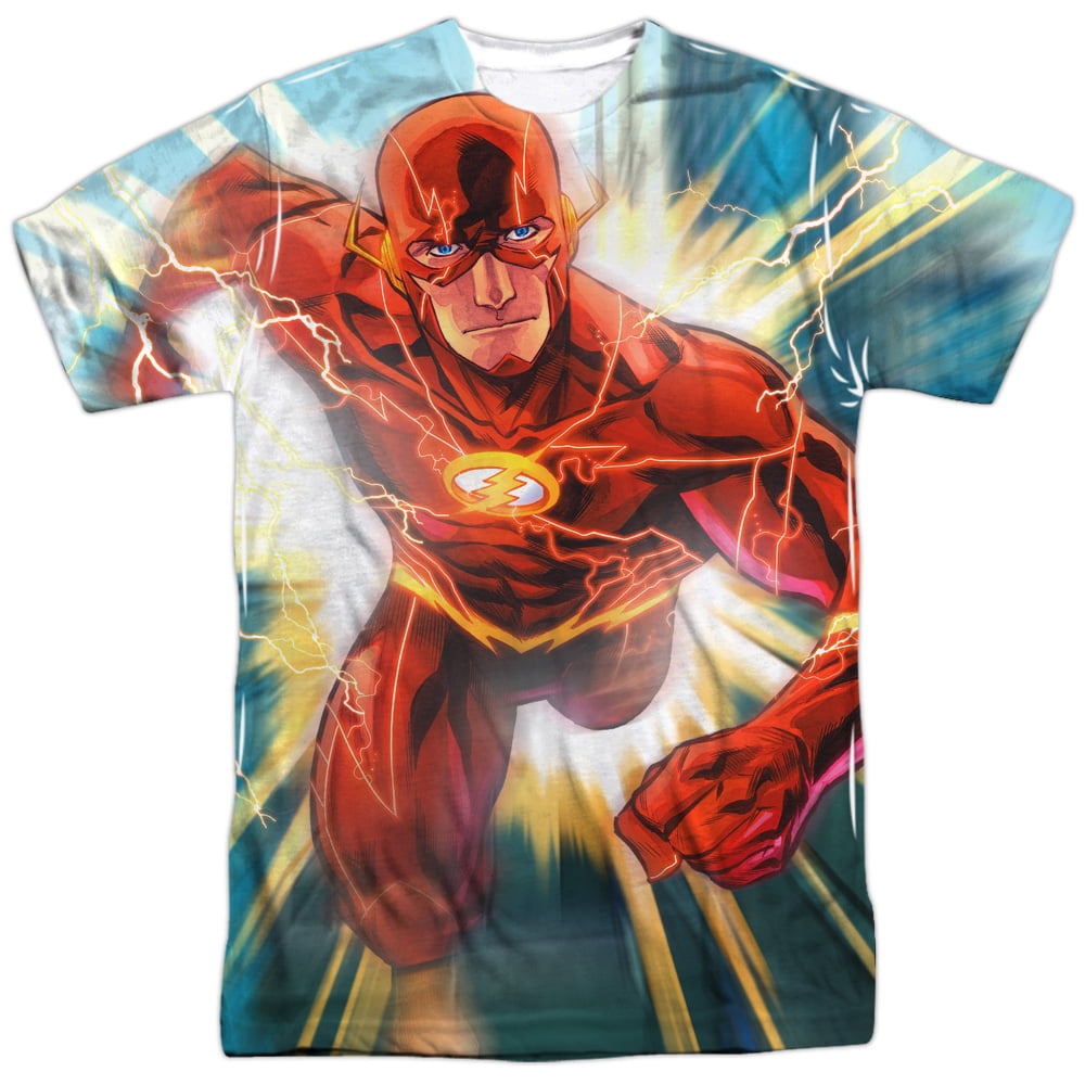 Justice League Faster Than Lightning Mens Sublimation Shirt