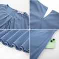 thumbnail image 5 of EASYBRA Women Sleeveless Tie Waist A Line Midi Work Dress Elegant Flowy Cocktail Party Dress with Pockets, 5 of 6