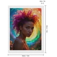 thumbnail image 2 of Diamond Art Kits for Adults - Colorful Curly Hair Spiral Background 5d Diamond Painting for Adults, Diamond Art for Adults Beginners, Frameless Diamond Painting Kits for Adults for Home Wall Decor, 2 of 7