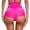 Pink, variant on Underwear for Women Wrinkle High Waist Pure Color Cover Up Resort Women's Panties,Black,XS