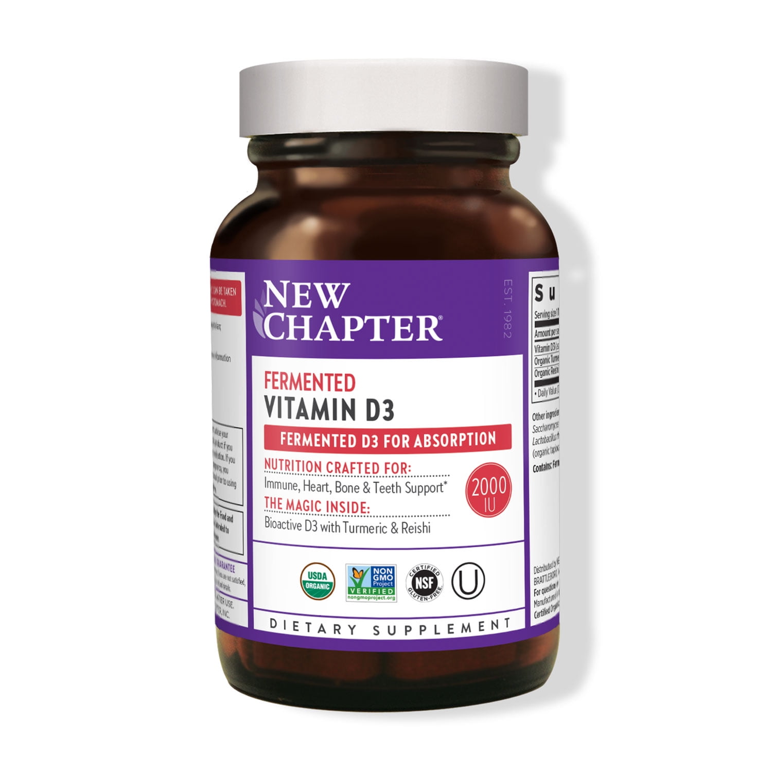 New Chapter Fermented Vitamin D3 - 60 Tablets