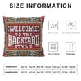 thumbnail image 5 of GOSMITH Welcome to The Backyard Throw Pillow Case, Backyard Porch Bench Decor, Backyard Decor, Housewarming Gifts, Backyard Rules Pillows Cover for Sofa Couch Bed, 5 of 5