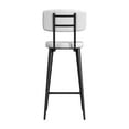 thumbnail image 4 of Butler Specialty Company Saddle Leather Rectangular 26" Counter Stool - White, 4 of 7