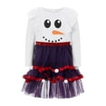 thumbnail image 2 of Gupgi Robe de Vacances de Noël pour Fille de 2 à 10 Ans Robe en Tulle à Manches Longues pour Petites Filles, 2 of 9