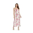 thumbnail image 5 of Robe Maxi à Imprimé Floral Hawaïen pour Femmes 2TG Vigne Hibiscus Rose, 5 of 5