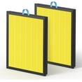 thumbnail image 1 of Fil-fresh 2 Pack Vital 100S Pet Care Replacement Filter, Compatible with LEVOIT Vital 100S Air Purifier, 3-in-1 H13 True HEPA & Activated Carbon, Replace Vital 100S-RF-PA, Yellow, 1 of 5