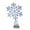 Leaf, variant on Transpac Silver Snowflake Tree Topper - One Tree Topper 5.5 Inch, Metal - Gray Speckled Laser Cut Tc02148-Leaf